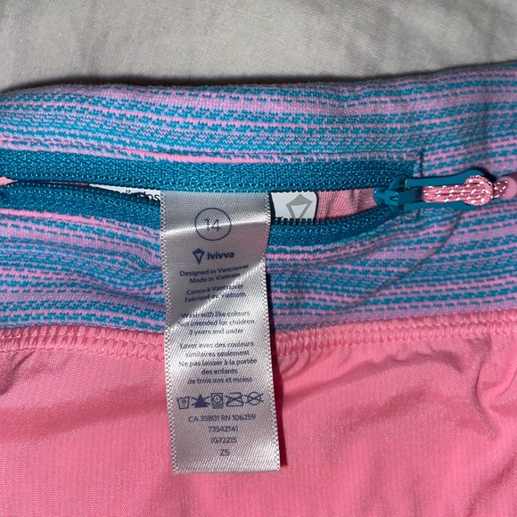 bright pink ivivva 2.5” inseam shorts - Picture 3 of 3
